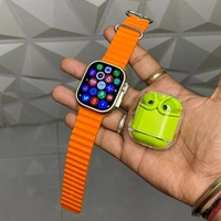 2024 New Combo Budget Combo, TS Ultra 2 Watch, Ultra Pod Original Buds With Cable Protector - GVC1