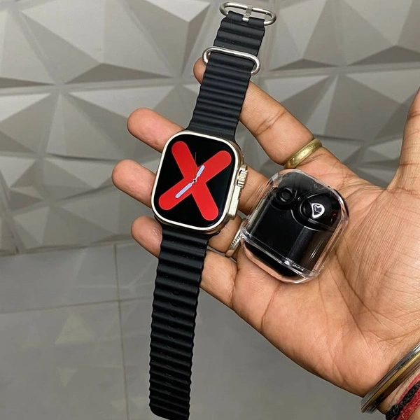 2024 New Combo Budget Combo, TS Ultra 2 Watch, Ultra Pod Original Buds With Cable Protector - GVC3