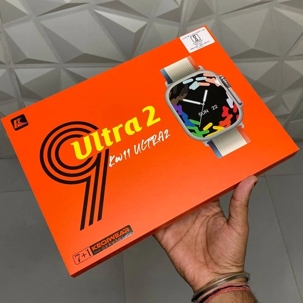 Festival Gift Combo Set 10 in 1 | 2024 Newest Design Smart Watch 7 in 1 Ultra 2 Heart Rate 49mm 2.02inch Full Touch Screen Sport Fitness Watch Smartwatch - Silver