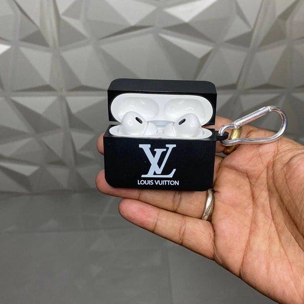 Air Pods Pro 2 With Premium Brand Logo Printed Case, Best Sound Quality, Serial Number Working - LV