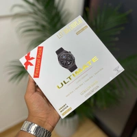 Round Budget Smartwatch With 4 Strap | Festival Combo Limited Edition - Black