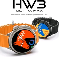 Wearfit HW3 Ultra Max SmartWatch Men 1.52" Round Screen NFC Bluetooth Call 90+ Sport Mode Fitness Smart Watch - Orange