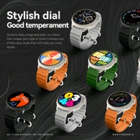 Wearfit HW3 Ultra Max SmartWatch Men 1.52" Round Screen NFC Bluetooth Call 90+ Sport Mode Fitness Smart Watch - Orange