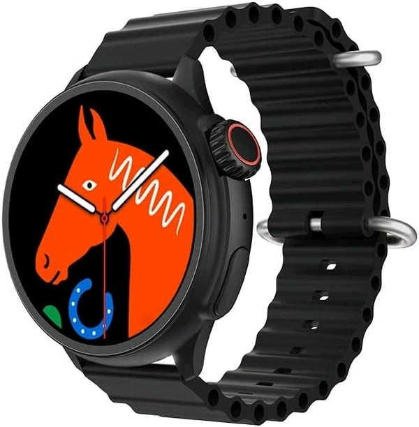 Wearfit HW3 Ultra Max SmartWatch Men 1.52" Round Screen NFC Bluetooth Call 90+ Sport Mode Fitness Smart Watch - Black