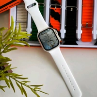 8 in 1 Strap Series 8 Ultra 49 MM Smartwatch | 7 Straps Premium Straps, Change Straps Every Day Of The Week, Means Within 7 Straps, Wireless Fast Charging Cable And Manual Book Included In Box