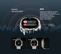JS Watch 7 Ultra Amoled Display 47mm IP68 Waterproof Bluetooth Call Compass Wireless Charger Smart Watch - SRS3, 1 Month Cybzone Warranty