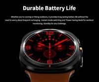 JS Watch 7 Ultra Amoled Display 47mm IP68 Waterproof Bluetooth Call Compass Wireless Charger Smart Watch - SRS3, 1 Month Cybzone Warranty