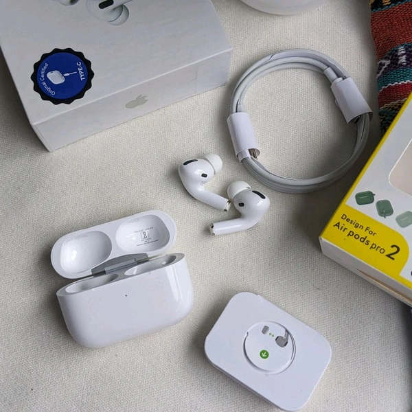 Air Pro 2 Type-C Active Noice Cancellation Working Awesome Quality, Pop-up Working With Free High Quality Silicon Case, Compatible With All Devices