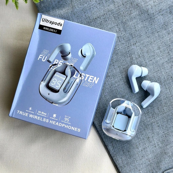 Buy 1 Get 1 Free Offer | Ultrapods Budget Wireless Earphone With Call Time Up to 3-4 Hours - SRG3