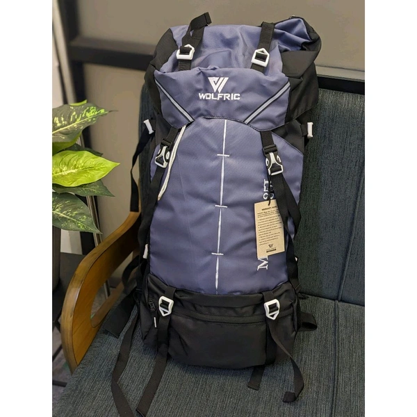 Original Wolfric 85 Liter Trekking Bag, 85 Liter Capacity, High End Quality Collection With 1 Month Stitching Warranty - SRB1, 1 Month Cybzone Warranty