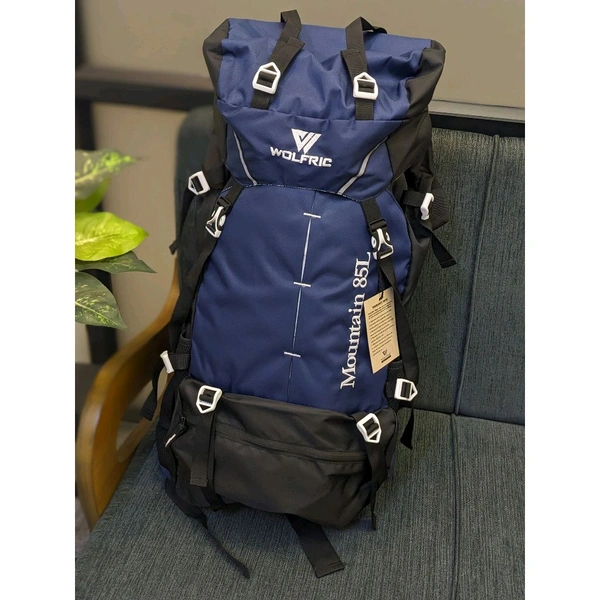 Original Wolfric 85 Liter Trekking Bag, 85 Liter Capacity, High End Quality Collection With 1 Month Stitching Warranty - SRB2, 1 Month Cybzone Warranty