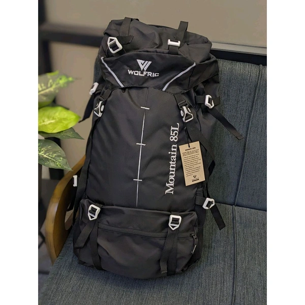 Original Wolfric 85 Liter Trekking Bag, 85 Liter Capacity, High End Quality Collection With 1 Month Stitching Warranty - SRB3, 1 Month Cybzone Warranty