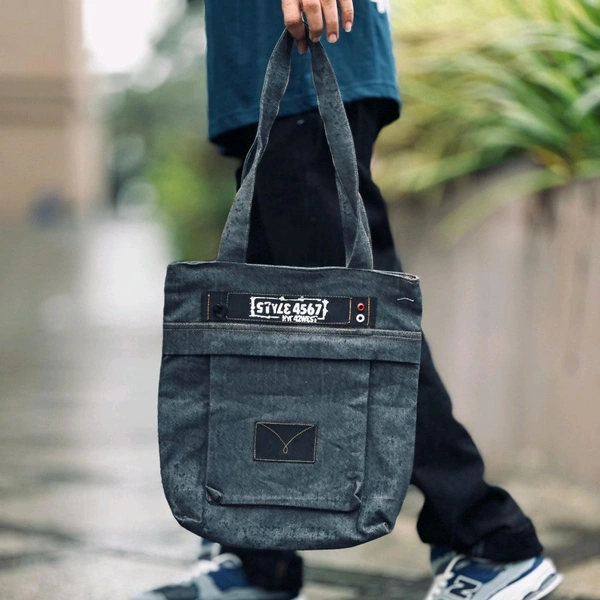 Vintage High-capacity Canvas Slouchy Tote Bag | Ultra Sporty Messenger Sling Bag For Multipurpose Use