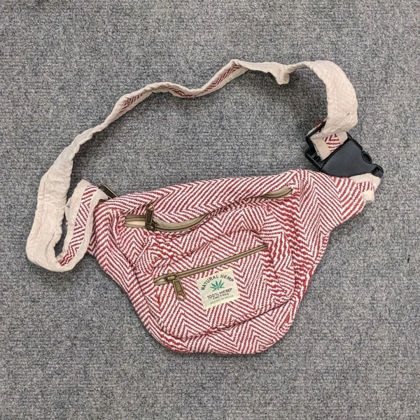 Imported Jute Chest Bags Ultra Sporty Messenger Sling Bag For Multipurpose Use | New Men's Leisure Crossbody Bag Multi functional Outdoor Shoulder Bag Waist Bag Fashion Small Body Bag Wearing Belt Hanging Bag - 1 Month Stitching Warranty, SRB1