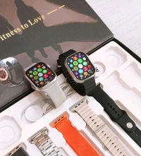 2024 High Quality WS-L9 Smartwatch Set Series9 7in2 Watch 8 Waterproof straps Bands 2 watches ultra 8 WS-L9 Smart Watch For Couples - Black