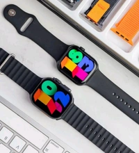 2024 High Quality WS-L9 Smartwatch Set Series9 7in2 Watch 8 Waterproof straps Bands 2 watches ultra 8 WS-L9 Smart Watch For Couples - Black