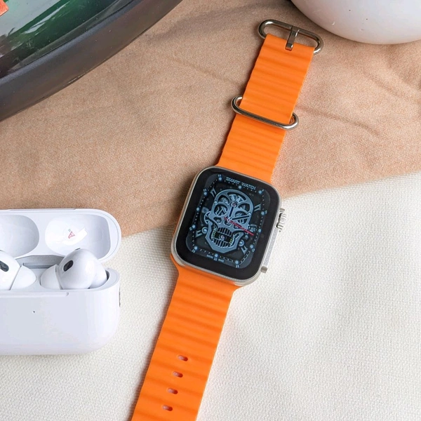 Budget Combo Offer | I8 Ultra Smartwatch, Trending Led Light Speaker With Air Pod Pro 2 Base Model Earbud