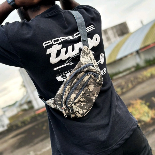 Ultra Sporty Messenger Sling Bag For Multipurpose Use | New Men's Leisure Crossbody Bag Multi functional Outdoor Shoulder Bag Waist Bag Fashion Small Body Bag Wearing Belt Hanging Bag - SRB1