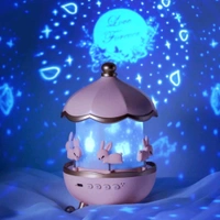 Kids Night Music Projector Lamp – 6 Projection Styles, 5 Music Tracks & Multi-Color Light Modes