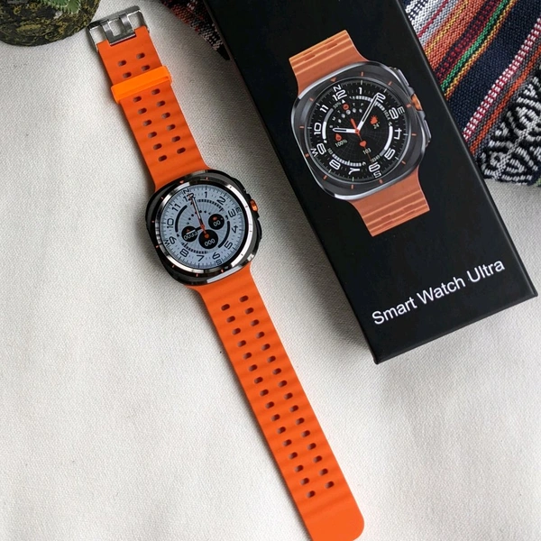 Most Demanding Ultra Budget Model, Watch 7 Ultra Smartwatch, Always On Display, On/Off Logo - Orange