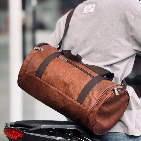 Denmark Rexine Travel Duffle Bag Sports Gym Shoulder Handbag for Men Outdoor Weekend Bag for Women with Shoe Compartment Luggage Bag - SRB1, 2 Month Stitching Warranty