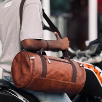 Denmark Rexine Travel Duffle Bag Sports Gym Shoulder Handbag for Men Outdoor Weekend Bag for Women with Shoe Compartment Luggage Bag - SRB1, 2 Month Stitching Warranty