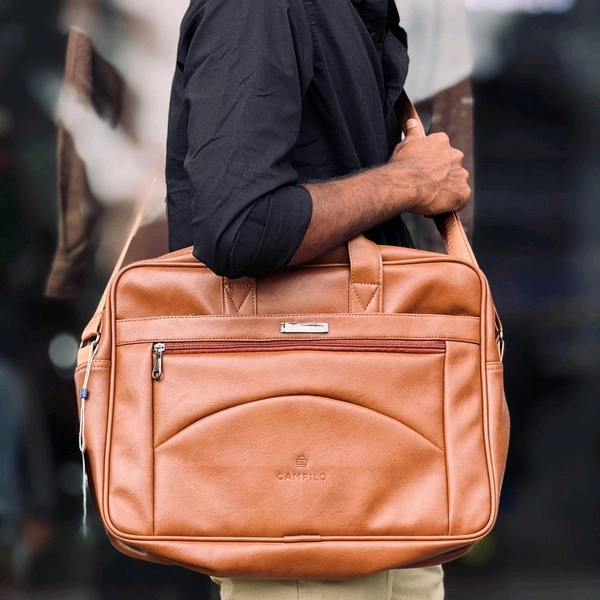 Best Quality Turky Rexine Laptop Bag – Sleek, Durable, and Functional With 1 Month Cybzone Stitching Warranty - SRB1