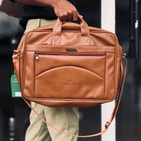 Best Quality Turky Rexine Laptop Bag – Sleek, Durable, and Functional With 1 Month Cybzone Stitching Warranty - SRB1