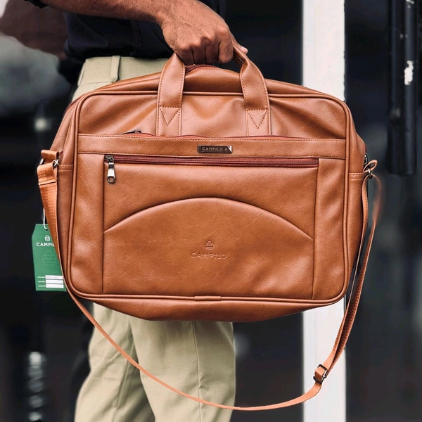 Best Quality Turky Rexine Laptop Bag – Sleek, Durable, and Functional With 1 Month Cybzone Stitching Warranty - SRB1
