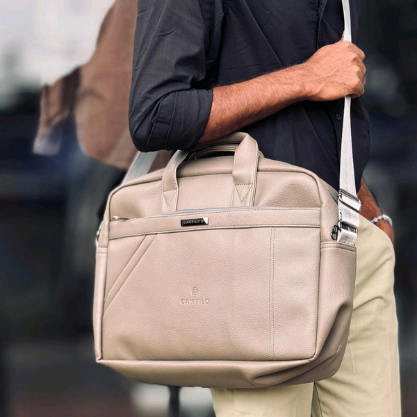 Best Quality Turky Rexine Laptop Bag – Sleek, Durable, and Functional With 1 Month Cybzone Stitching Warranty - SRB4