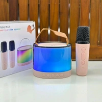 K52 RGB Light Karaoke Machine with 2 Wireless Mics for Kids, Girls/Boys Speaker 5 W Bluetooth Home Theatre (Multiple Color, 5 Way Speaker Channel) - SRB1