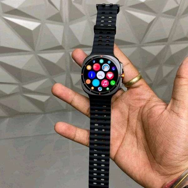 SAM Galaxy Watch 7 Ultra Amoled Display 47mm IP68 Waterproof Bluetooth Call Compass Wireless Charger Smart Watch - 1 Month Cybzone Warranty