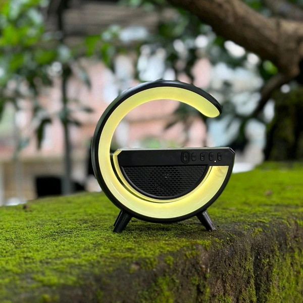 3 in 1 Wireless Night Light Charger, New Bluetooth Speaker, Fast Wireless Charge, Wireless Charging Lamp for Home Office, Mood Lamp for Wireless Charger - Blank