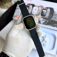 Series 8 Ultra Logo Watch With 3 High Quality Strap Combo Offer, Customized Watch Face, Bluetooth Calling And Crown Working