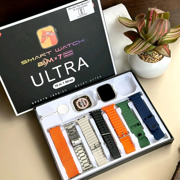 Most Awaited Budget Combo | 8 in 1 Strap Series 8 Ultra 49MM Smartwatch | Perfect For Gifting 