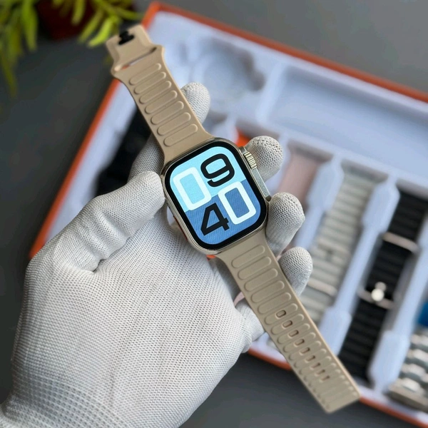 7 in 1 Strap Series 8 Ultra 49 MM Smartwatch Combo Pack, Hiwatch Application, 7 High Quality Straps, Best Quality Smartwatch