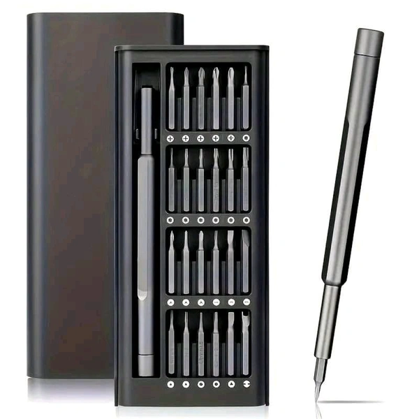 Eyeglasses, Computer, Electronic, Watch Repair Kit with Phillips and Star Tiny Screw Driver Home Kit (Colour: Black)