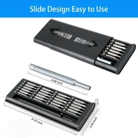 Eyeglasses, Computer, Electronic, Watch Repair Kit with Phillips and Star Tiny Screw Driver Home Kit (Colour: Black)