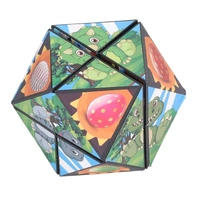 2 in 1 3D Puzzle Cube, Transforming Speed Puzzle, Shaped Shifting Folding Speed Puzzle Toy Relieve Stress Educational for Adults for Party