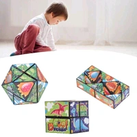 2 in 1 3D Puzzle Cube, Transforming Speed Puzzle, Shaped Shifting Folding Speed Puzzle Toy Relieve Stress Educational for Adults for Party