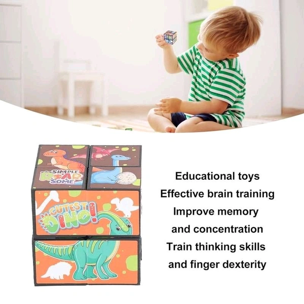 2 in 1 3D Puzzle Cube, Transforming Speed Puzzle, Shaped Shifting Folding Speed Puzzle Toy Relieve Stress Educational for Adults for Party