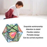 2 in 1 3D Puzzle Cube, Transforming Speed Puzzle, Shaped Shifting Folding Speed Puzzle Toy Relieve Stress Educational for Adults for Party