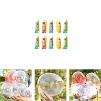 Large Colorful Plastic Balloon Great Original Bloonies Bubble Making, Bubbles DIY Crafting Childhood Nostalgia Toy for Gift (Multicolour Pack of 4 Tube).