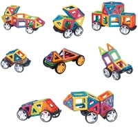 Magnetic Blocks for Kids Magnet Triangle, Square, Rectangle, Half Circle and Tyre for Boys, Girls Brain Development Learning Education Puzzle Game (30 pcs).