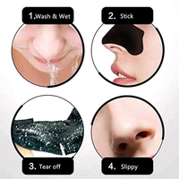 Deep Cleansing Forehead Blackhead Remover Pore Cleanser Bamboo Charcoal Nose Strips for Women Removes Whiteheads with Natural Aloe Vera & Witch Hazel Extracts Activated Charcoal (Black Color, Pack Of 5)