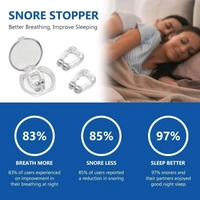 Magnetic Anti Snore Clip Pack of 4, Device For Men and Women Soft Silicon Nose Clip, Unisex Stop Snoring Anti Snore Free Sleep Silicone Magnetic Nose Clip.