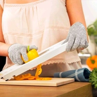  Cut Resistant Gloves, High Performance Level 5 Protection, Food Grade Kitchen Glove for Hand Safety while Cutting, Cooking, doing Yard Work