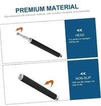 Personal Safety Foldable Stick with Comfortable Grip and Nylon Bag Cover Professional Multitool For Self-Defense and Security For Men and Women (Colour: Black/Silver).