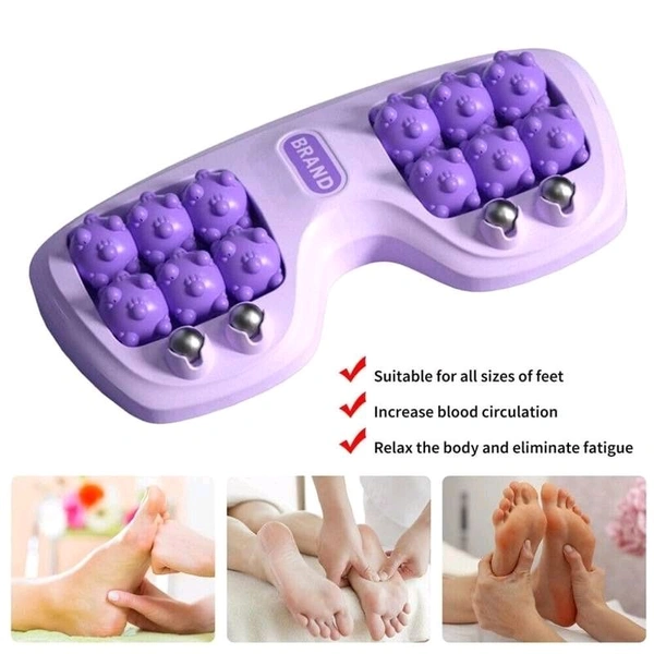 Foot Massager Roler, Plantar Fascitis Relief Heel, Arch, Muscle Aches, Foot Pain, Stress Relief and Deep Relaxation, ldeal Gifts for Women, Men, Acupuncture Massager (Multicolor)
