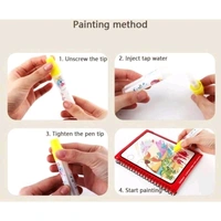 Magic Water Coloring Book 4 Pcs